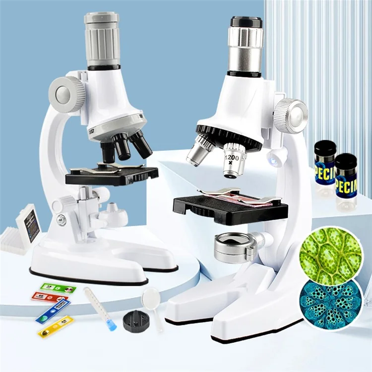 Children Microscope 1200X Magnification Tool Elementary School Student STEM Science Experiment Boys Girls Educational Toy - 2232