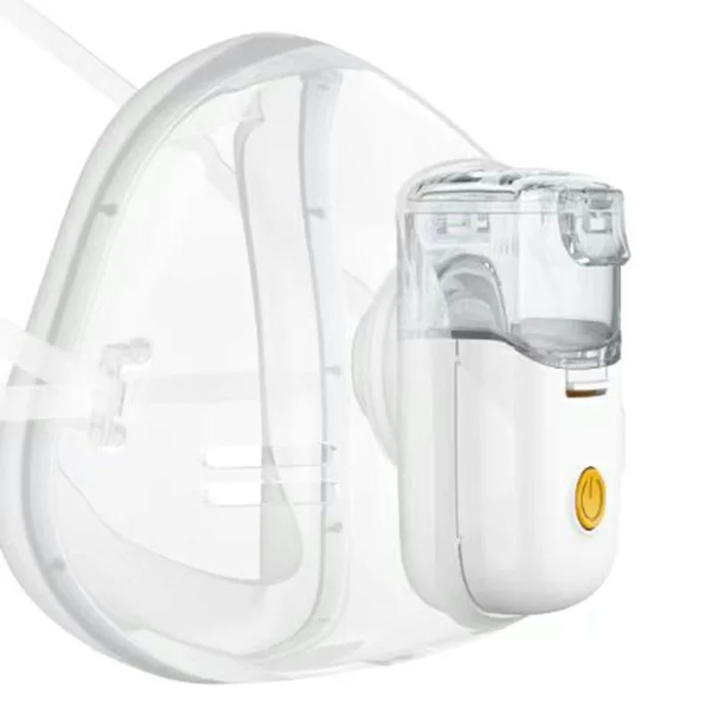 YS38E Portable Nebulizer Ultrasonic Handheld Inhaler with Mask for Adult Kids Home Use - White
