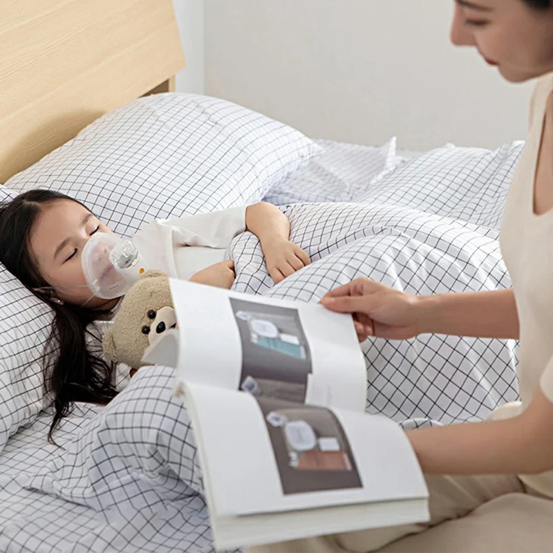 YS38E Portable Nebulizer Ultrasonic Handheld Inhaler with Mask for Adult Kids Home Use - White