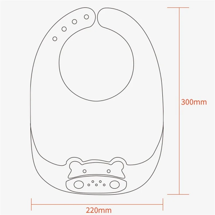Super Soft Silicone+Nano Silver Baby Bib Food Crumb Catcher Adjustable Toddler Eating Bib with Storage Box ST - Light Yellow