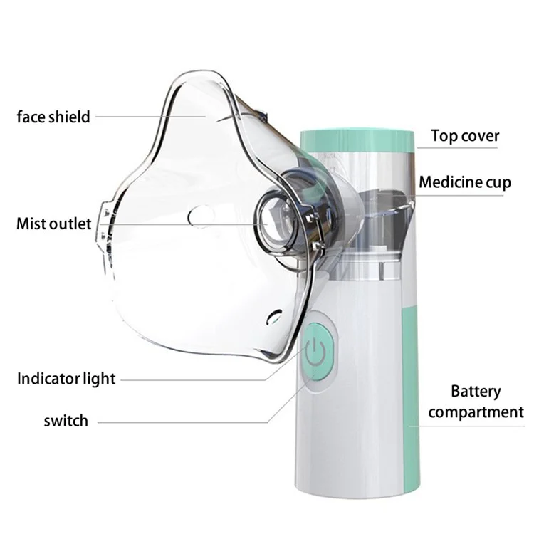 W303 Handheld Portable Mist Machine Silent Inhaler Adult Children Inhalator for Home Travel Use