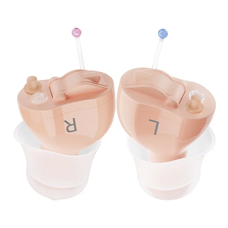 F23D3 1 Pair Invisible CIC Hearing Amplifier 16 Channels Noise Reduction Wireless Hearing Aid for Elderly Deaf
