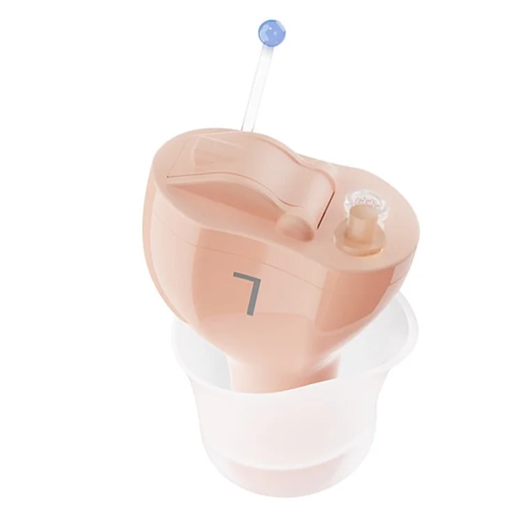 F23D3 Invisible CIC Hearing Amplifier 16 Channels Noise Reduction Wireless Hearing Aid for Elderly Deaf, Single Ear - Left Ear