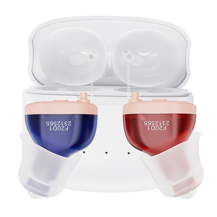 F20D1 Invisible In-Ear Digital Hearing Aid 16-Channel Elderly Noise Reduction Hearing Amplifier (1 Pair)