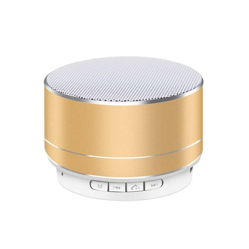 MiniPhone A10 - Metal Portable Bluetooth-compatible Speaker Wireless Mini Phone Speaker - Gold