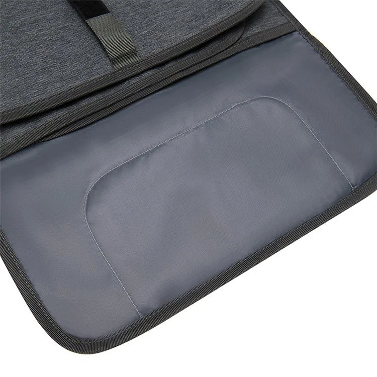 ZS0123 Tappetino pieghevole e portatile per il cambio del pannolino, per esterni, con tasche per il toddler e il neonato - Grigio scuro