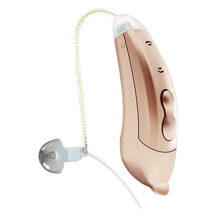 V885P Right Ear Ergonomics Design RIC 10-Channel Digital Hearing Aid Elderly Senior Sound Amplifier Hearing Aid Tool for Deaf People - Champagne