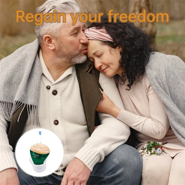 Y25 Left Ear Ergonomic Design WDRC 10-Channel Digital Hearing Aid Elderly Senior People Sound Amplifier Hearing Aid Tool for Deaf People