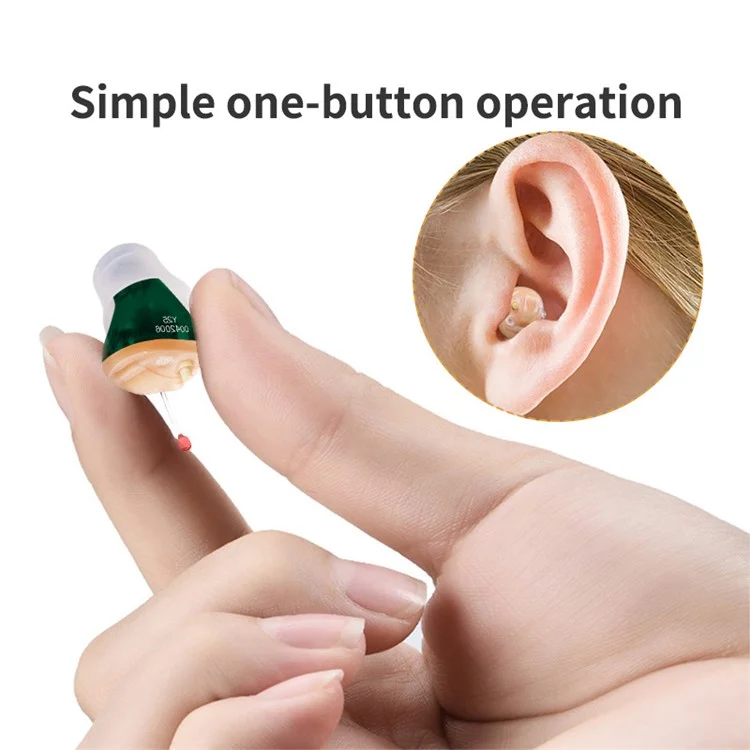 Y25 Left Ear Ergonomic Design WDRC 10-Channel Digital Hearing Aid Elderly Senior People Sound Amplifier Hearing Aid Tool for Deaf People