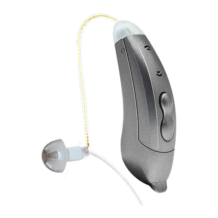 SF101 Right Ear Digital RIC Sound Amplification Device Headset  Elderly / Deaf People Hearing Aid 10-Channel Bluetooth-compatible Sound Amplifier - Graphite Grey