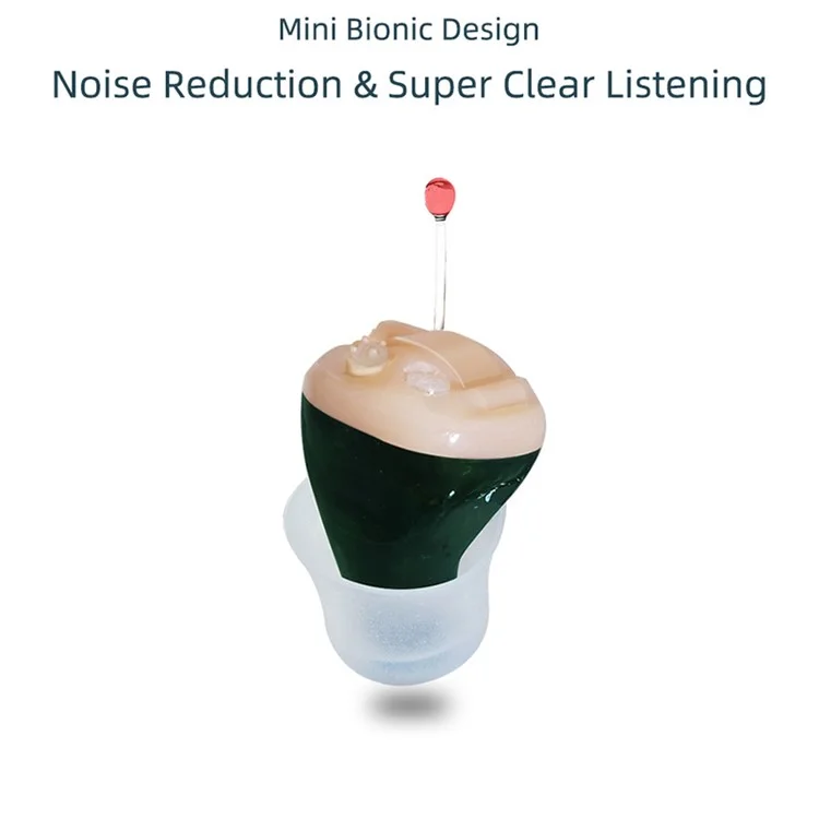 J25 One Pair Wireless Sound Amplifier Simulation Knob Type Hearing Aid Elderly Deaf People Hearing Aid Headset