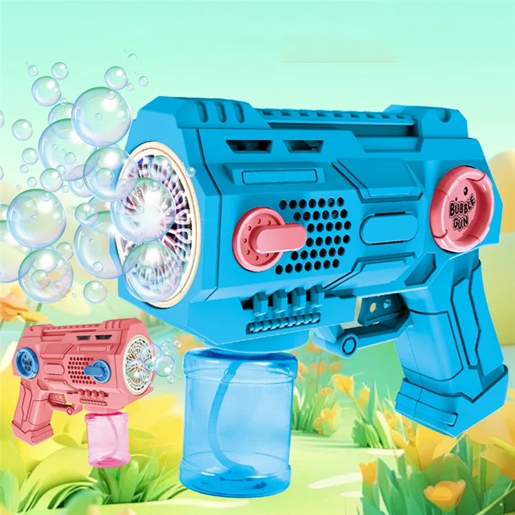 695-1 Toddler Automatic Bubble Maker Electric Toy Kids Bubble Machine Birthday Gift - Blue