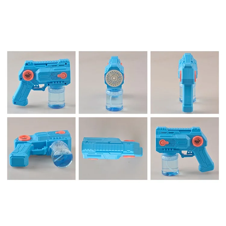 Fabricante automático de bolhas 695-1 para crianças pequenas - Brinquedo elétrico Máquina de bolhas Presente de aniversário - Azul 