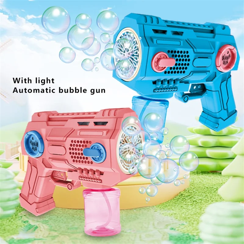 695-1 Toddler Automatic Bubble Maker Electric Toy Kids Bubble Machine Birthday Gift - Pink