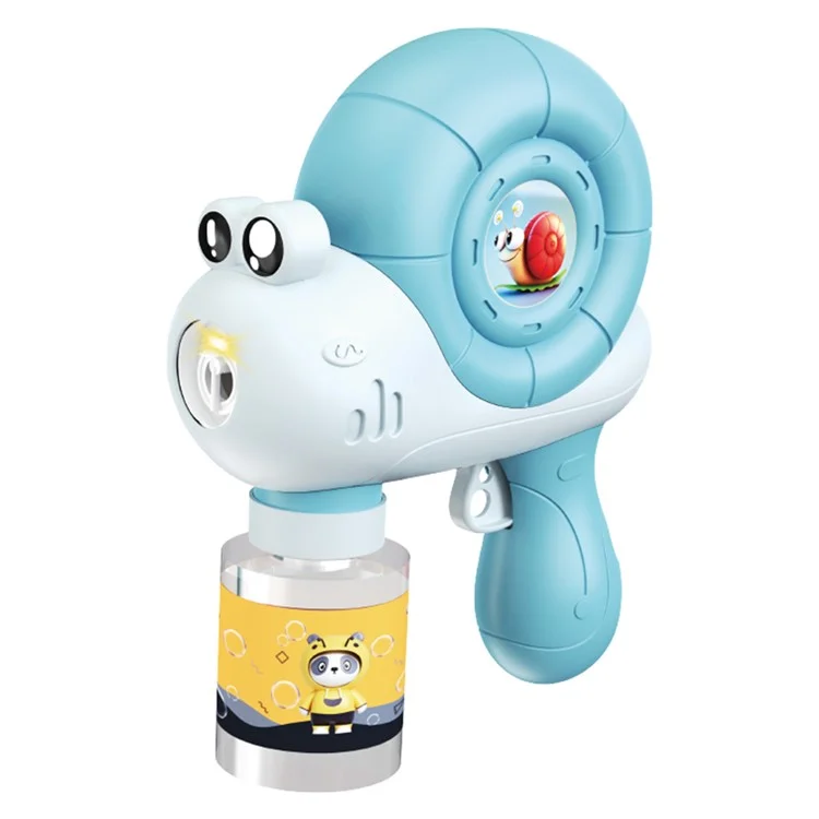 6330 Máquina de Bolhas de Caracol para Crianças - Soprador de Bolhas Portátil com Luz e Música - Azul
