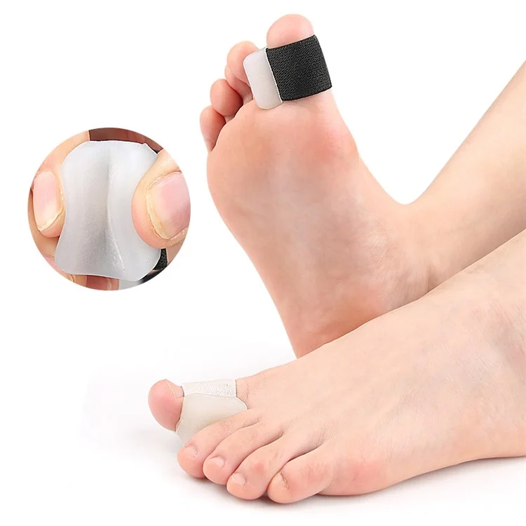 114 Zehentrenner Größe L / Paar Hallux Valgus Korrektur Zehenspreizer Gel-Kissen zur Schmerzlinderung Komfortables Tragen - Schwarz