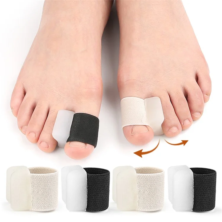 114 Zehentrenner Größe L / Paar Hallux Valgus Korrektur Zehenspreizer Gel-Kissen zur Schmerzlinderung Komfortables Tragen - Schwarz