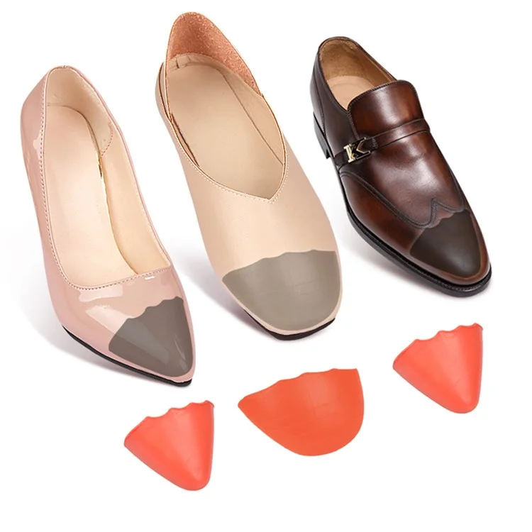 001 Schuhspitzen-Stopfen Verstellbare Füllkissen PU-Schaum-Kissen für lose sitzende Schuhe / Verhindert Fersenrutschen - Nude / Spitzschuh