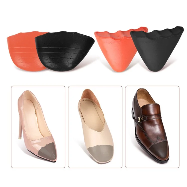 001 Schuhspitzen-Stopfen Verstellbare Füllkissen PU-Schaum-Kissen für lose sitzende Schuhe / Verhindert Fersenrutschen - Nude / Spitzschuh