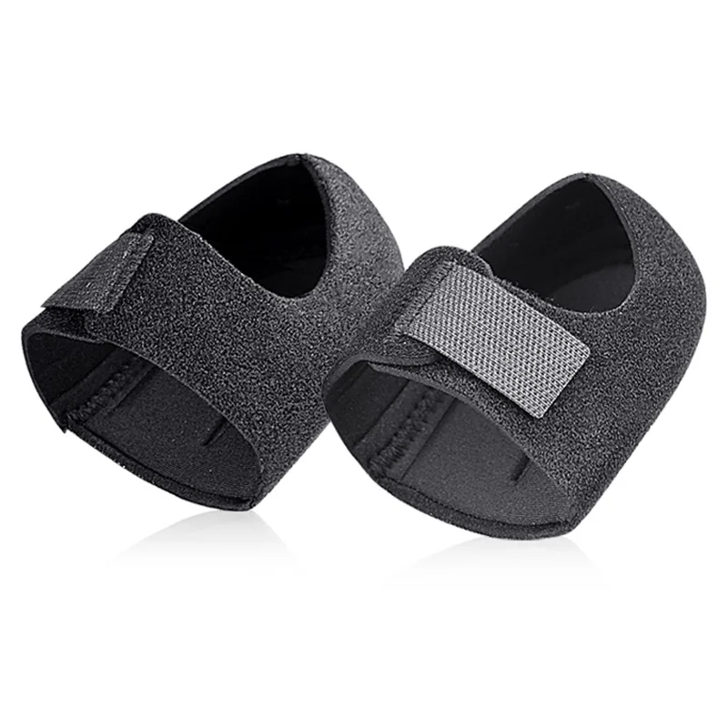 068 1 Coppia Sollievo dal dolore Protezione per tallone per fascite plantare Antiscivolo Assorbimento degli urti Cuscinetti per tallone, Taglia S - Nero / Senza foro
