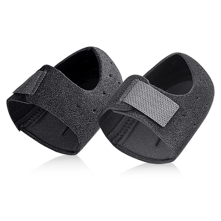068 1 Par de Protetor de Calcanhar para Alívio da Dor de Fascite Plantar, Antiderrapante com Absorção de Impacto, Tamanho P - Preto / Com Furo
