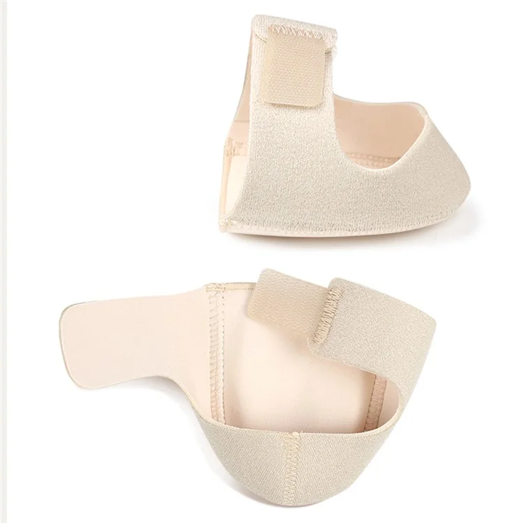 1 Paar Größe L Magisches Klebeband Fersenschutz Verstellbares Gel-Kissen für Fersengelenkschmerzen / Plantarfasziitis - Beige