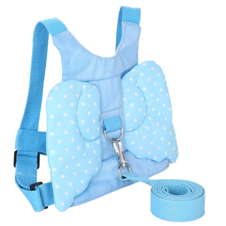 Wings Design Baby Toddler Walking Harness Kids Safety Harness with Rein Strap - Blue