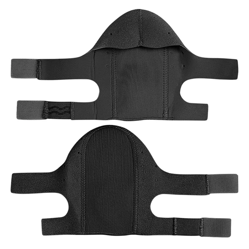 014 1 Pair L Size Magic Tape Arch Support Heel Cup Plantar Fasciitis Relief Cushioned Inserts for Heel Spurs - Black