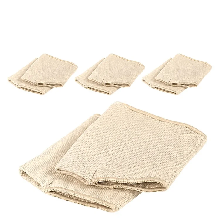 1 Pair XL Size Bunion Relief Sleeve Metatarsal Pad Gel Cushion Corrector Slanted Threaded Foot Protector - Nude