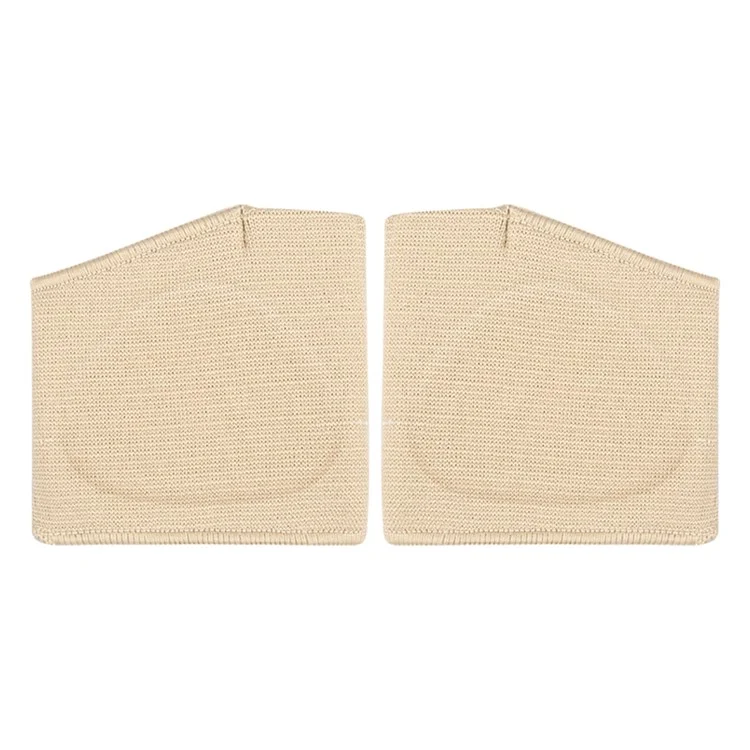 1 Pair XL Size Bunion Relief Sleeve Metatarsal Pad Gel Cushion Corrector Slanted Threaded Foot Protector - Nude