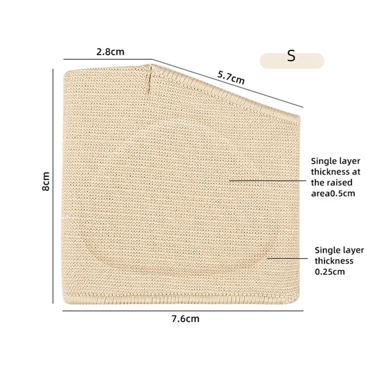 1 Paar S Größe Hallux Valgus Entlastungsmanschette Metatarsales Gel-Kissen Korrektur Schräg Genähter Fußschutz - Schwarz