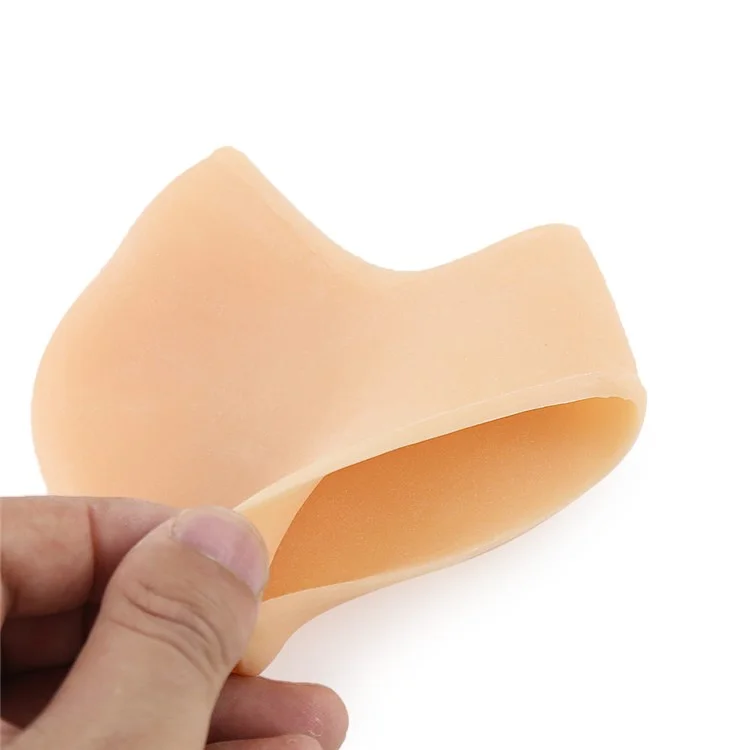 1 Paar Einheitsgröße Fersenschutz-Sleeve SEBS Polster für Plantarfasziitis Kallus Sporn - Weiß