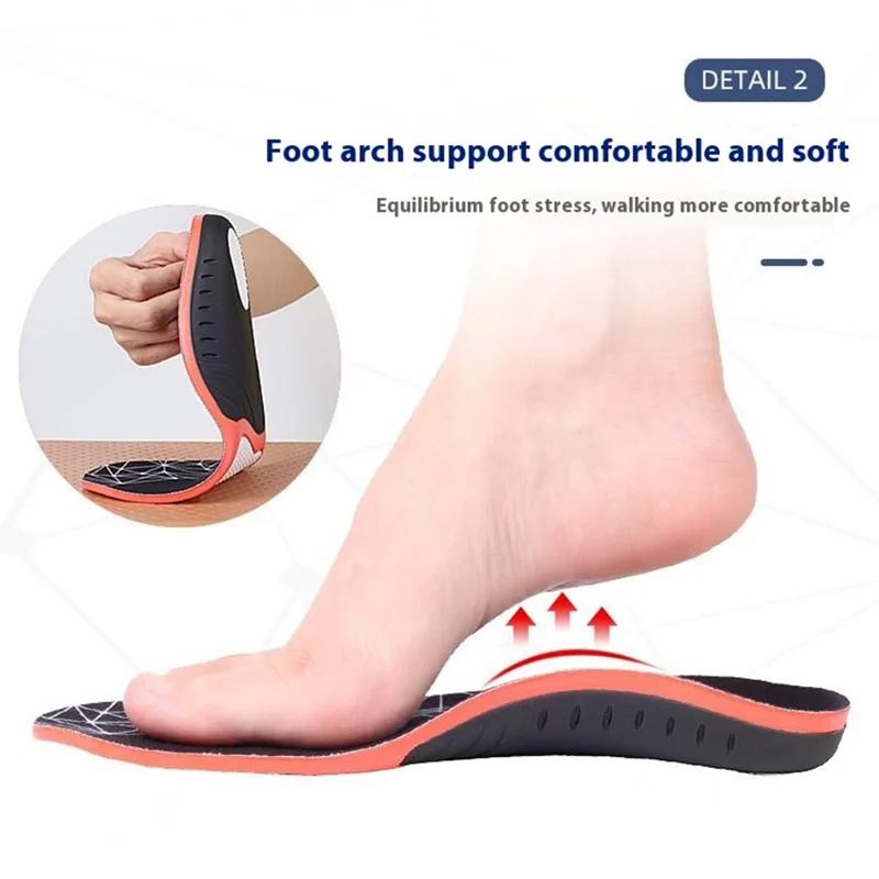 068 1 Paire de Semelles Orthopédiques pour Fasciite Plantaire avec Support de Voûte Plantaire pour Pieds Plats, Taille S