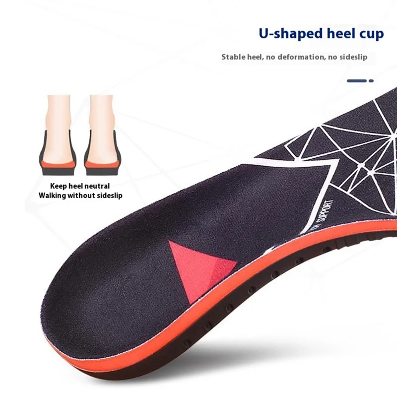 068 1 Paire de Semelles Orthopédiques pour Fasciite Plantaire avec Support de Voûte Plantaire pour Pieds Plats, Taille S
