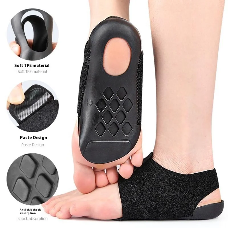 069 1 Paio di Supporto Arcata Manicotto per Tallone Sollievo Dolore al Piede Fascite Plantare Cuscinetto Ortopedico, Taglia M