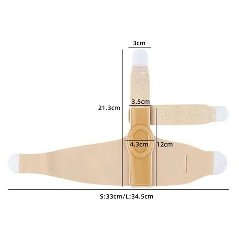 027 1 Paire Correcteur d'Oignon Redresseur d'Orteil pour le Soulagement de la Douleur du Hallux Valgus Attelle Orthopédique Réglable - Couleur de Peau S