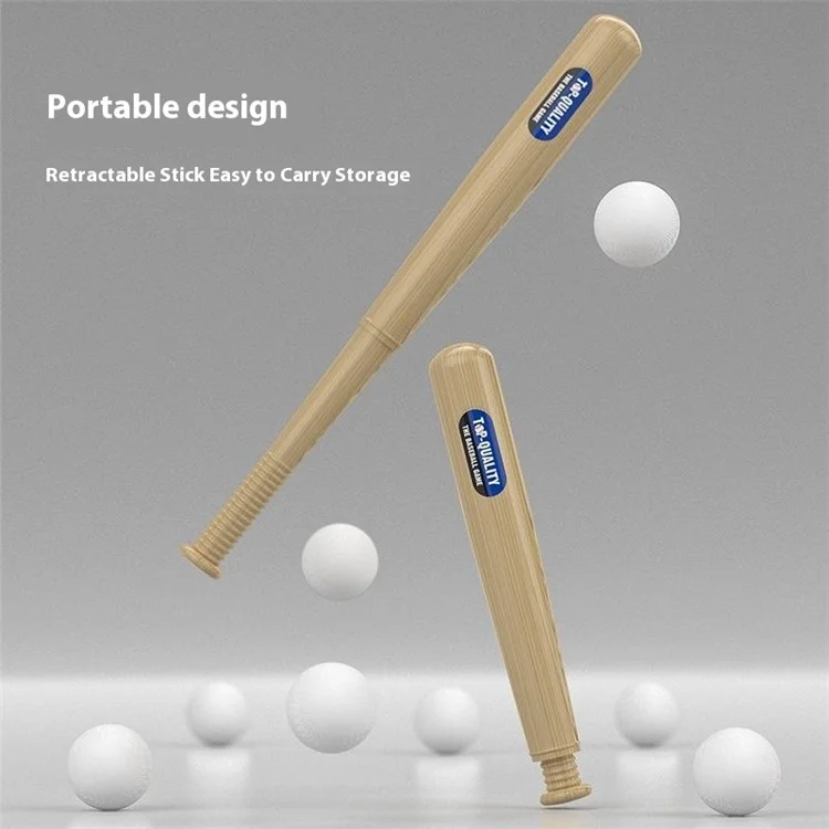 Kids Baseball Training Aids Foot-Activated Sports Automatic Baseball Launcher Toy with 3 Balls - Green