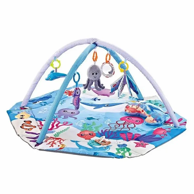 BB020 Early Development Baby Gym Play Mat with Sensory Toys for Newborn Infant Toddlers