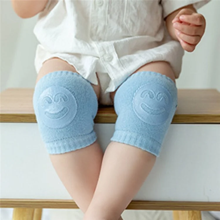 Patrón de Cara Sonriente Protector de Rodilla para Bebés Recién Nacidos, Antideslizante, para Gatear - Rosa