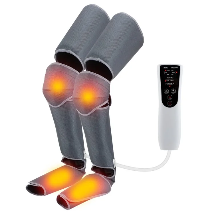 101394 Air Wave Leg Massager Foot Airbag Massager Full Cover Heating Body Care Device for Soles, Insteps, Ankles, Calves - US Plug