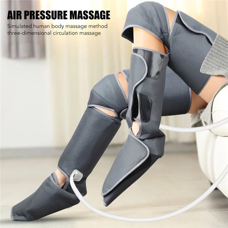 101394 Air Wave Leg Massager Foot Airbag Massager Full Cover Heating Body Care Device for Soles, Insteps, Ankles, Calves - US Plug