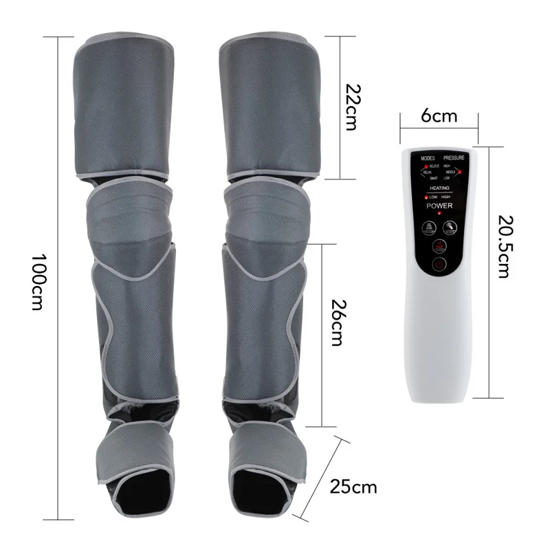 101394 Air Wave Beinmassagegerät Fußluftpolster-Massagegerät Vollständige Heizung Körperpflegegerät für Sohlen, Spanne, Knöchel, Waden - UK-Stecker