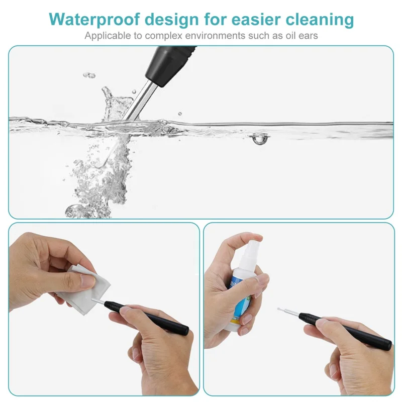 W1 Ear Wax Removal Tool Camera WiFi Ear Cleaning Kit Ear Pick with LED Light - Green