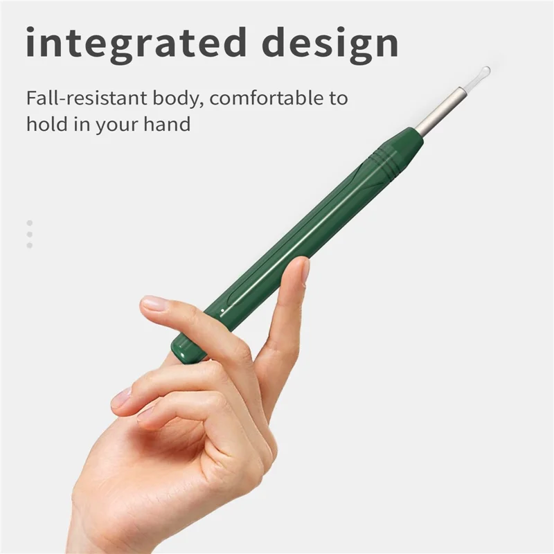 W1 Ear Wax Removal Tool Camera WiFi Ear Cleaning Kit Ear Pick with LED Light - Green