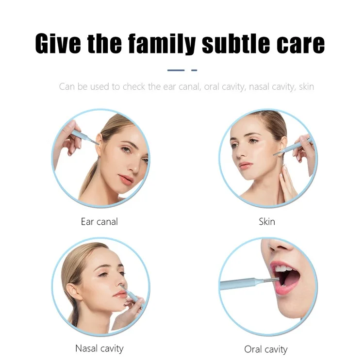 Z10 WiFi Visual Earwax Removal Tool Wireless Earwax Cleaner Digital Otoscope Ear Wax Cleaning Tool - White