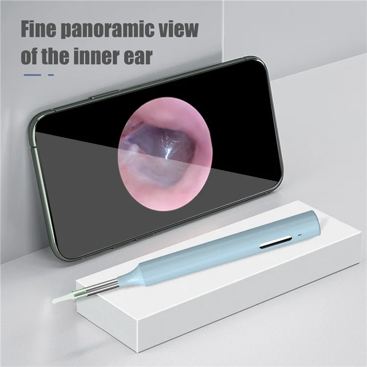 Z10 WiFi Visual Earwax Removal Tool Wireless Earwax Cleaner Digital Otoscope Ear Wax Cleaning Tool - White