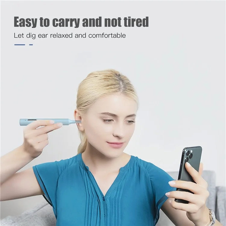 Z10 WiFi Visual Earwax Removal Tool Wireless Earwax Cleaner Digital Otoscope Ear Wax Cleaning Tool - White