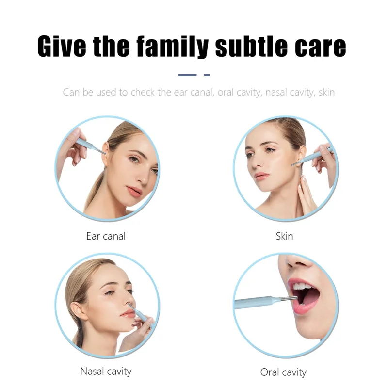 Z10 WiFi Visual Earwax Removal Tool Wireless Earwax Cleaner Digital Otoscope Ear Wax Cleaning Tool - Pink