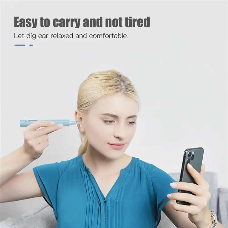 Z10 WiFi Visual Earwax Removal Tool Wireless Earwax Cleaner Digital Otoscope Ear Wax Cleaning Tool - Pink