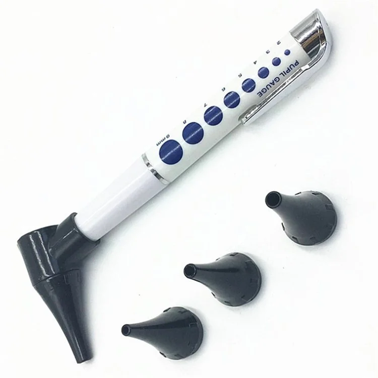 Otoscope médical Otoscope médical pour l'oreille Ophtalmoscope Stylo Lumière d'oreille Loupe pour l'oreille Ensemble de nettoyage d'oreille Outil de diagnostic clinique